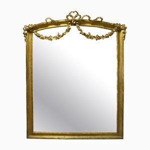 Miroir Artisanal Regency en Feuille d'Or, Espagne, 1970s