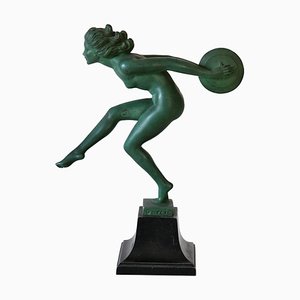 Garcia für Max Le Verrier, Art Deco Joie Dancer, 1920er, Spelter
