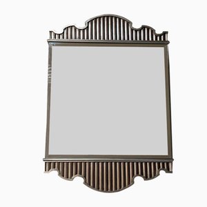 French Eclecticism Mirror in Silver Plating, 1990s