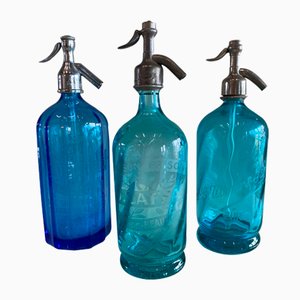 Glass Siphons, 1890s, Set of 3