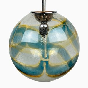 Vintage Swirled Murano Glass Pendant Lamp from Vistosi, Italy, 1970s