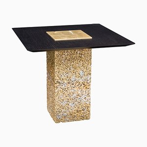 Metal Rock Gold Table by Michael Young
