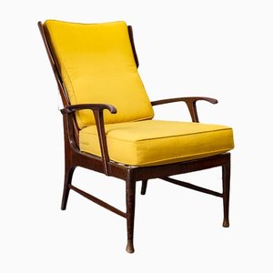 Chaise Inclinable en Bois, Italie, 1950s