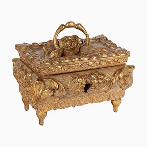 Wooden Box and Tablet with Leaf Gilding
