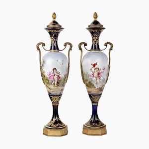 Vases en Porcelaine de Sèvres, Set de 2