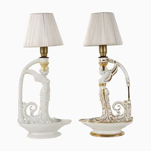Lamps from Capodimonte, Set of 2