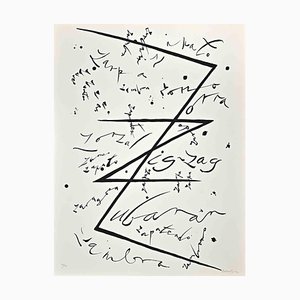 Rafael Alberti, Letter Z, Original Lithograph, 1972