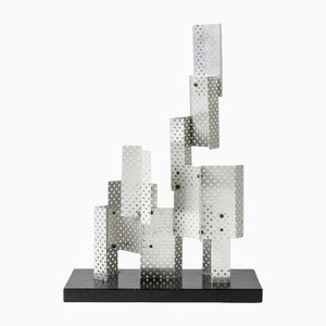 Lars Erik Falk, Sculpture, 1968, Aluminum & Wood