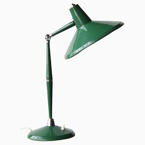 Mid-Century Italian Revolving Table Lamp in Green, 1960