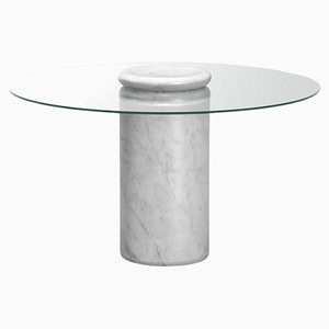 Tavolo da pranzo Castore in marmo di Angelo Mangiarotti per Karakter