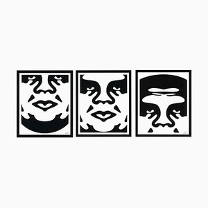 After Shepard Fairey, Obey Cream, 2021, Print Triptych, Set of 3