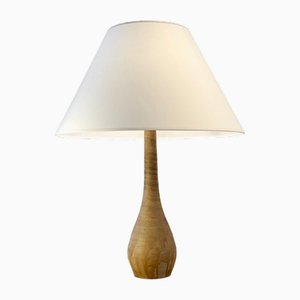 Brutalist Ceramic Table Lamp from La Borne, France, 1970s