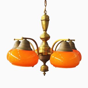 Brass Ceiling Ceiling Lamp, 1960s
