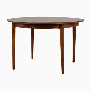 Danish Round Extenable Table in Rosewood by Arne Vodder, 1960s