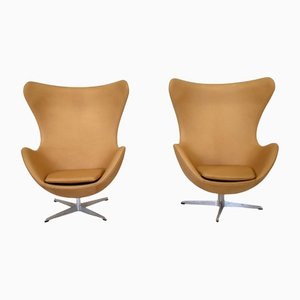 Egg Chairs by Arne Jacobsen for Fritz Hansen, 1960s, Set of 2