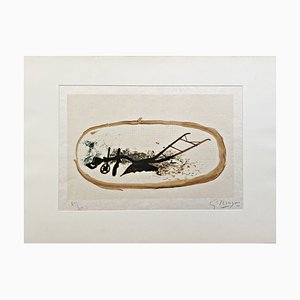 Georges Braque, La Charrue, siglo XX, litografía original firmada y limitada