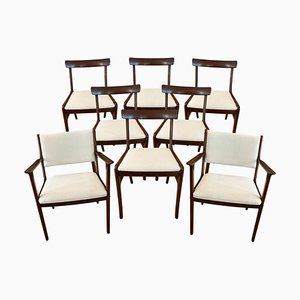 Danish Dining Chairs and Carvers by Ole Wanscher, 1960s, Set of 8