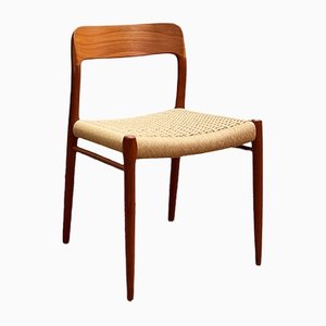 Mid-Century Danish Model 75 Chair by Niels O. Møller for J. L. Mollers Furniture Factory, 1950s