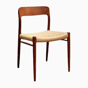 Mid-Century Danish Model 75 Chair by Niels O. Møller for J. L. Mollers Furniture Factory, 1950s