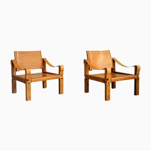 French Sahara Armchairs by Pierre Chapo, 1960, Set of 2
