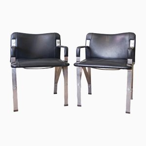 Brutalist Armchairs attributed to Gilberto Lopes, 1970s, Set of 2