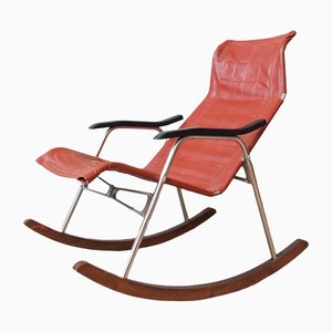 Japanese Foldable Rocking Chair attributed to Takeshi Nii, 1950s