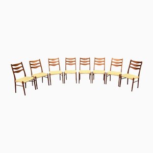 Teak Dining Chairs by Arne Wahl Iversen, 1960s, Set of 8