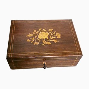 Napoleon III Style Walnut Table Box, 1870s