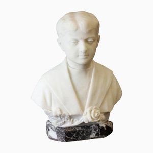 Busto di giovane uomo, 1931, marmo di Carrara