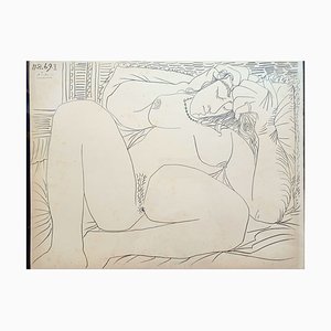 Pablo Picasso, Nudo, 1969, Litografia