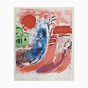 Marc Chagall, Jacques Lassaigne Series Composition, 1957, Original Limited Edition Color Lithograph