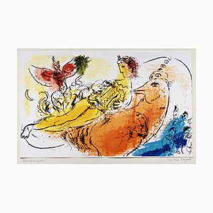 Marc Chagall, Jacques Lassaigne Series Composition, 1957, Original Limited Edition Color Lithograph
