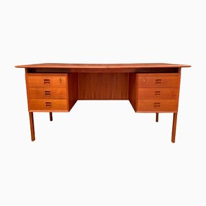 Double-Sided Desk attributed to Arne Vodder from Brouer Møbelfabrik, Denmark, 1960s