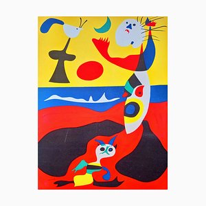 Joan Miro, Summer, 1938, Original Lithograph and Stencil on Paper