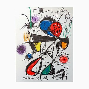 Joan Miro, Composition pour Fernand Mourlot, 1978, Lithographie