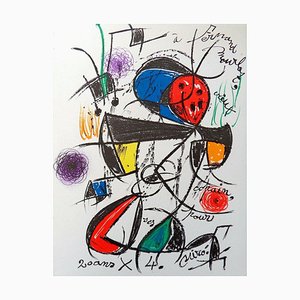 Joan Miro, Composition for Fernand Mourlot, 1978, Lithograph