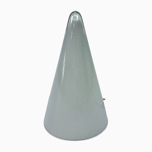 Lámpara de mesa Teepee de vidrio opalino de Ilu, años 80