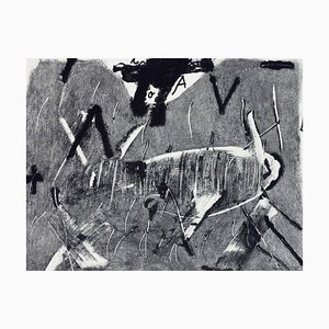 Antoni Tàpies, Lletres i Gris, 1976, Radierung