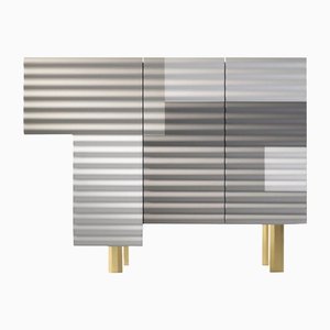 Small Winter Cabinet in Glass and Aluminum by Doshi Levien for BD Barcelona