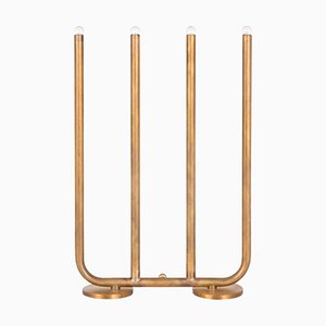 December Raw Brass Table Lamp by Sabina Grubbeson for Konsthantverk