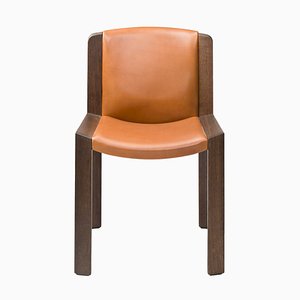 Chair 300 in Wood and Leather by Joe Colombo for Karakter