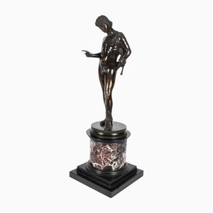 Figura de David Grand Tour, siglo XIX, bronce