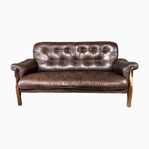 Vintage Safari Leather Sofa