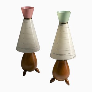 Viennese Table Lamps, 1960, Set of 2