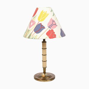 Vintage Swedish Table Lamp in Brass by Josef Frank, 1960s