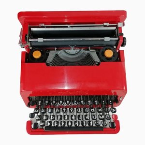 Máquina de escribir Valentine en rojo de Ettore Sottsass para Olivetti, 1968