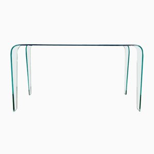 Curved Dining Table in Glass