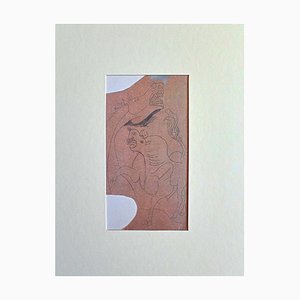 Pablo Picasso, Esquisse Préparatoire pour Guernica: Taureau et Cheval, 20ème Siècle, Fac-similé