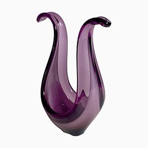 Italian Garniture Vase in Purple Color, 1960