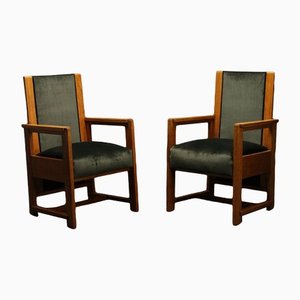 Council Chamber Armchairs by Frits Spaniard, 1930s, Set of 2
